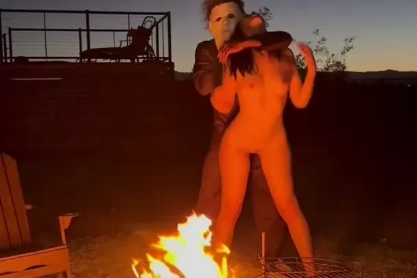 Auhneesh Nicole Gets Drilled By Michael Myers BBC Outdoor
